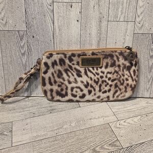 Gigi Hill Chic Leopard Print Wristlet Clutch